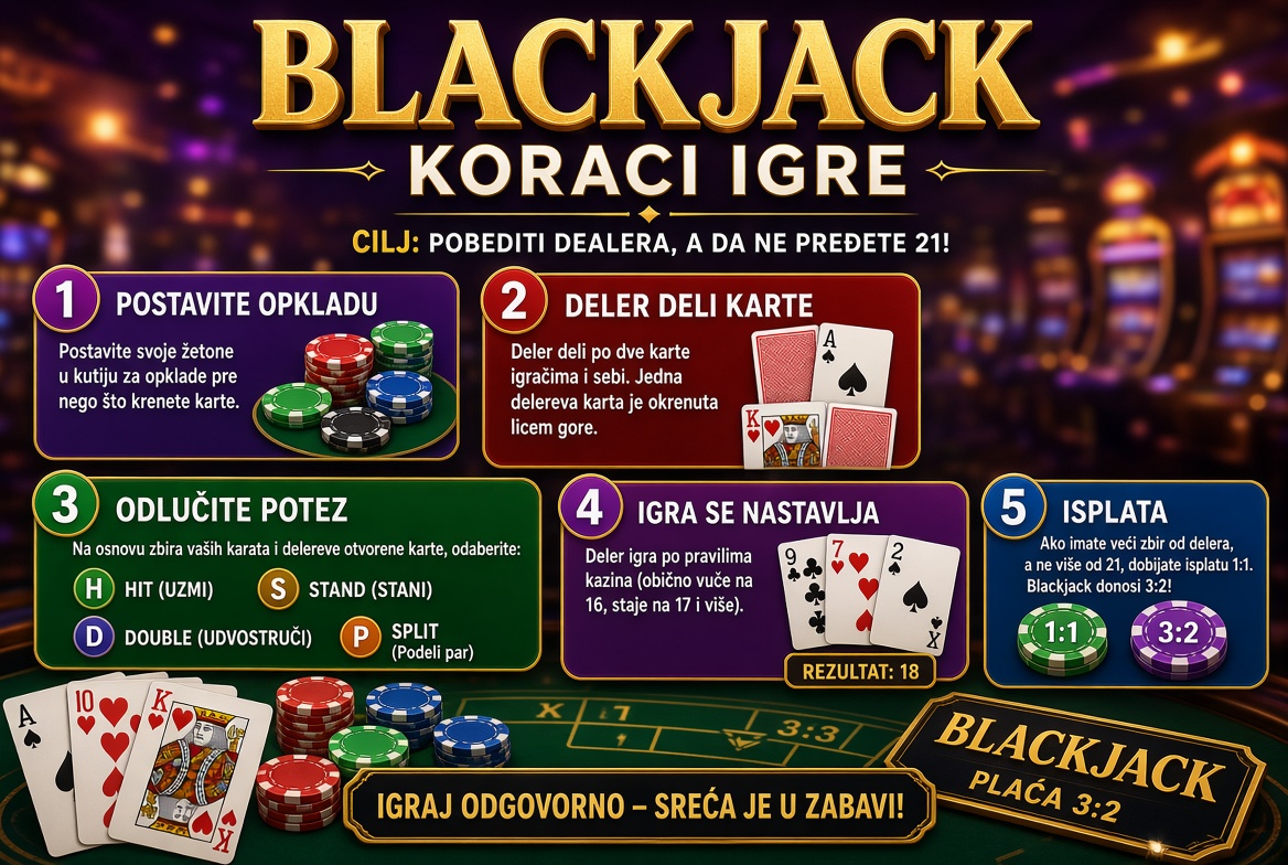 Kako se igra blackjack korak po korak