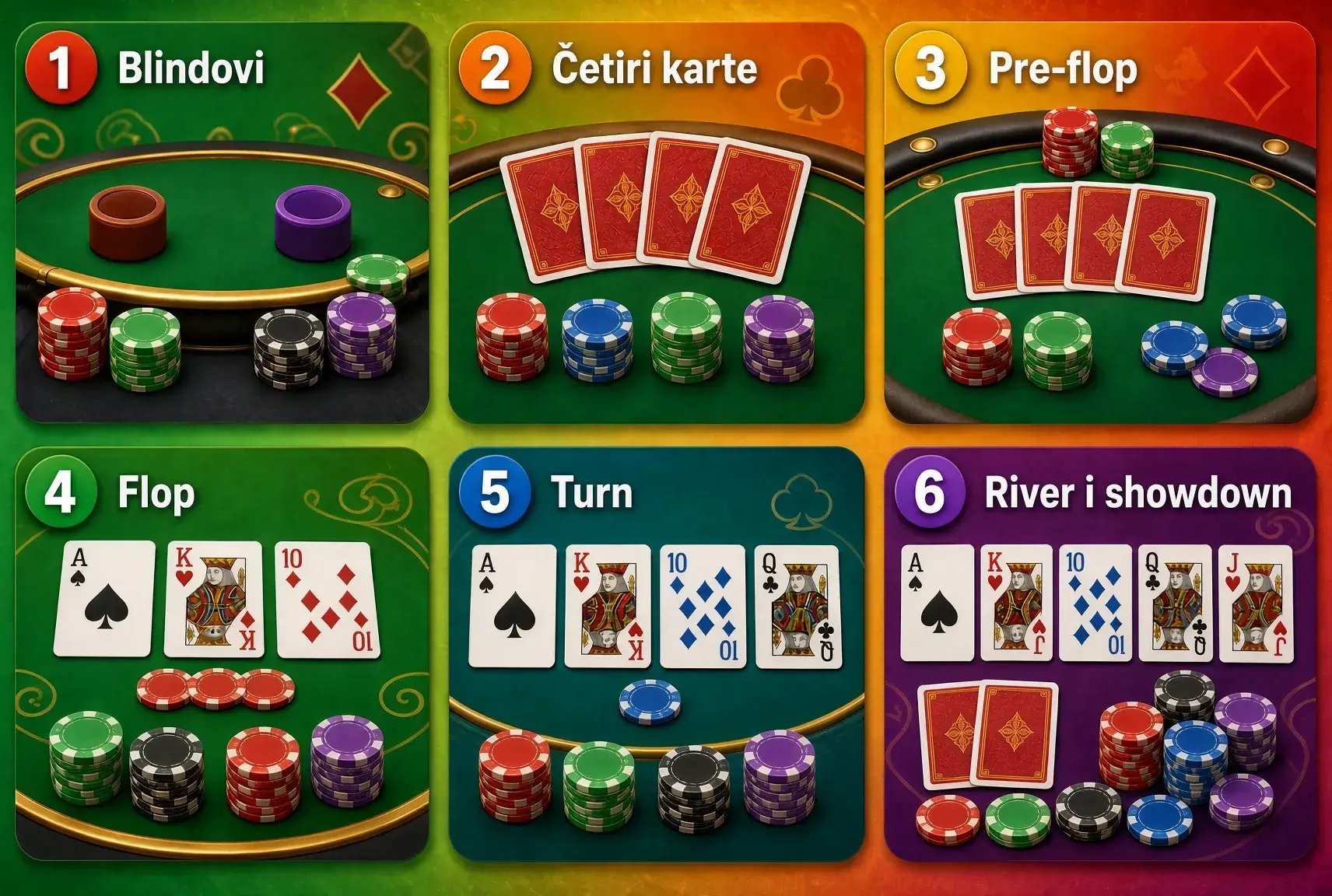 Kako se igra Omaha poker korak po korak