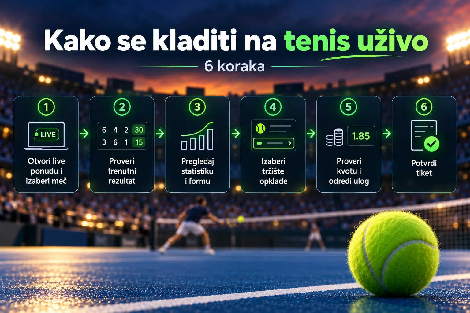 Kako funkcioniše klađenje na tenis uživo